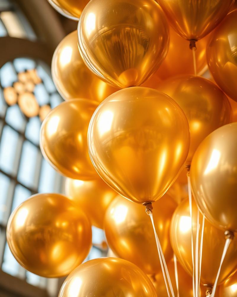Gold balloon detail